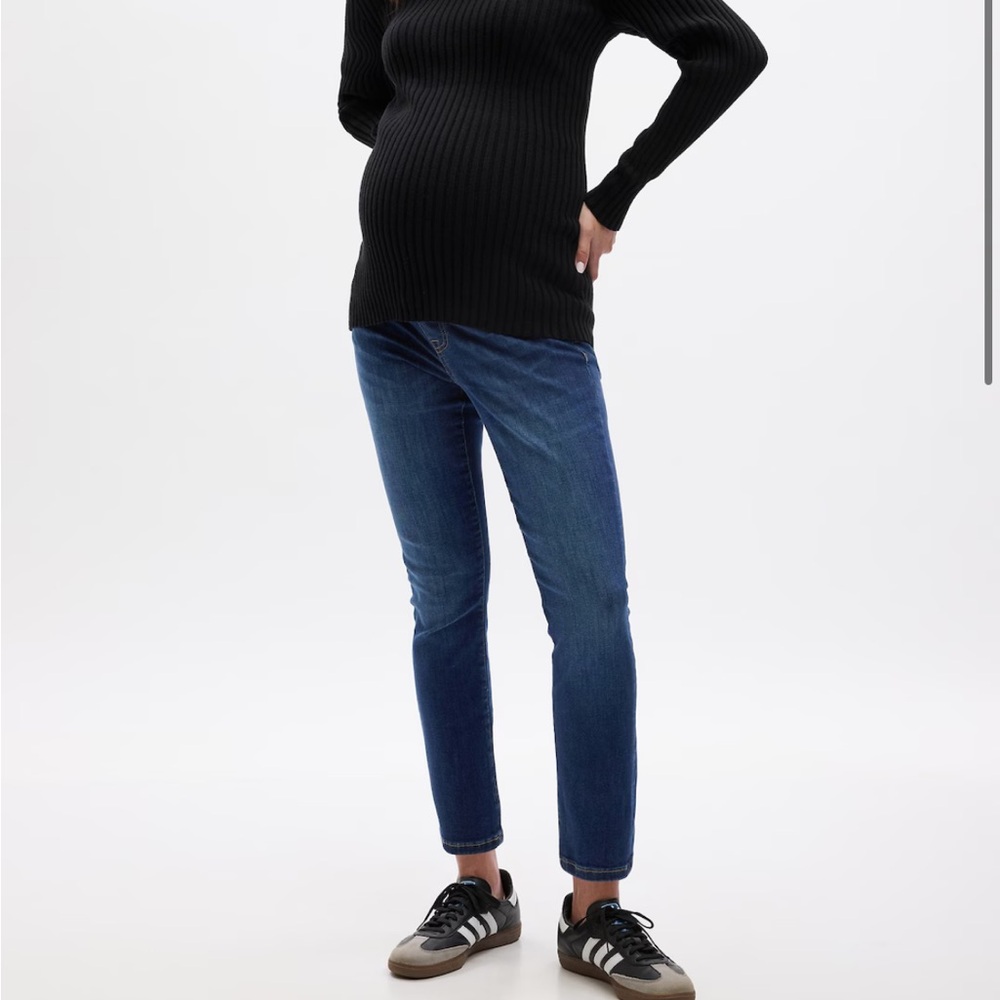 GAP Maternity True Waistband Full Panel Vintage Slim Jeans